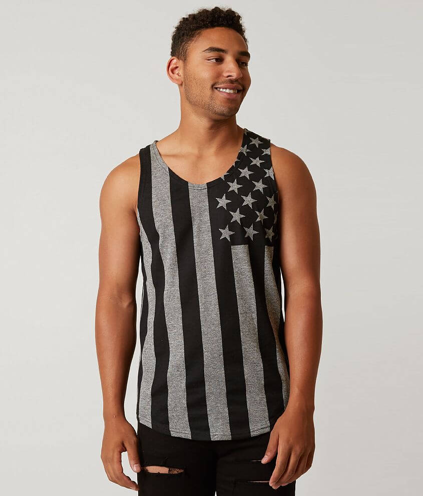 Brooklyn Cloth USA Flag Tank Top front view