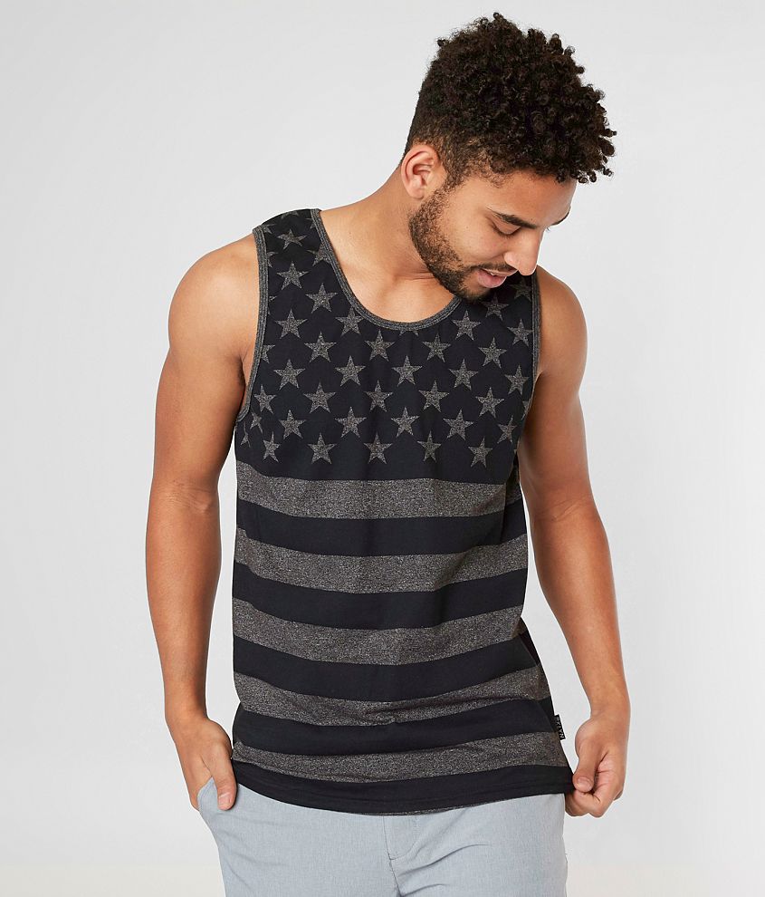 Brooklyn Cloth Stars & Stripes Tank Top - Men's Tank Tops in Charcoal Marl