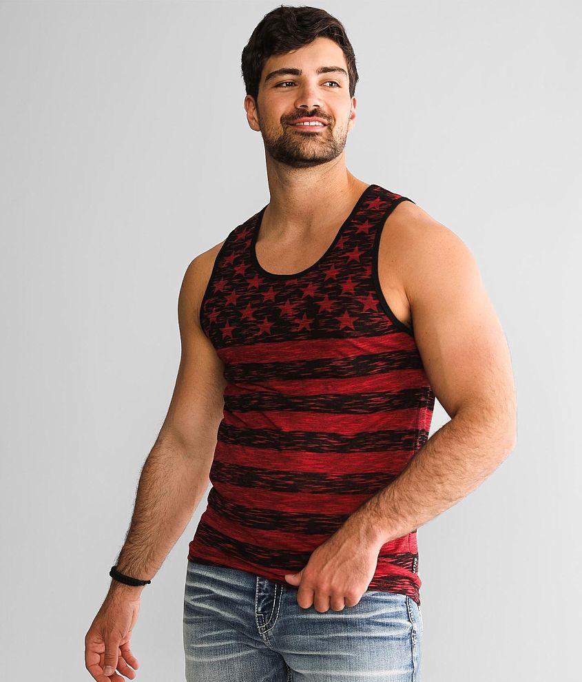 Brooklyn Cloth Flag Tank Top front view