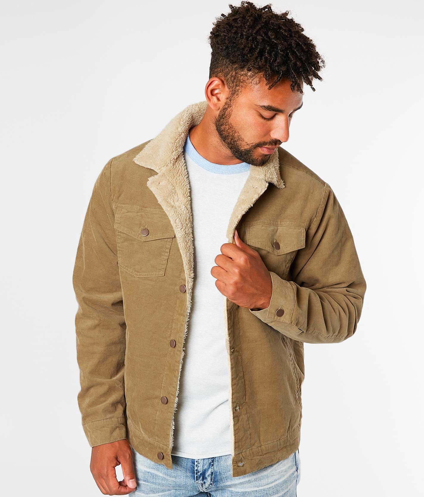 fur lined corduroy jacket mens