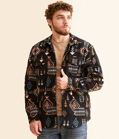 Departwest Southwestern Fleece Shacket front view