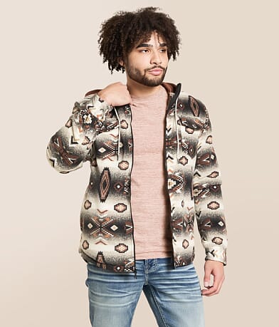 Departwest Southwestern Hooded Shacket front view