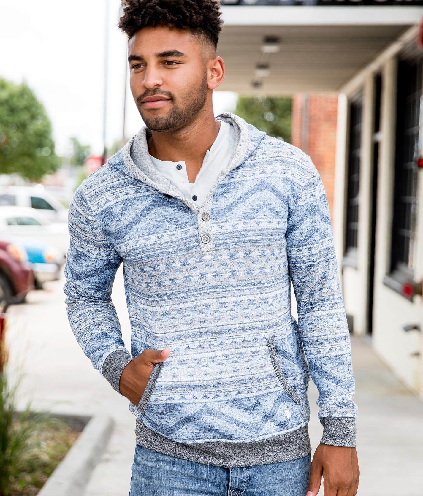 cozy henley sweatshirt