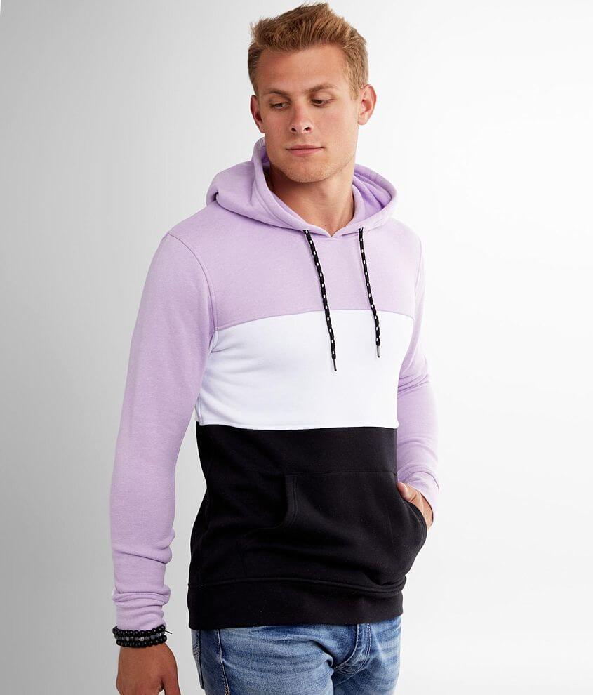 Departwest Color Block Hooded Sweatshirt - Men's Sweatshirts in Lilac ...