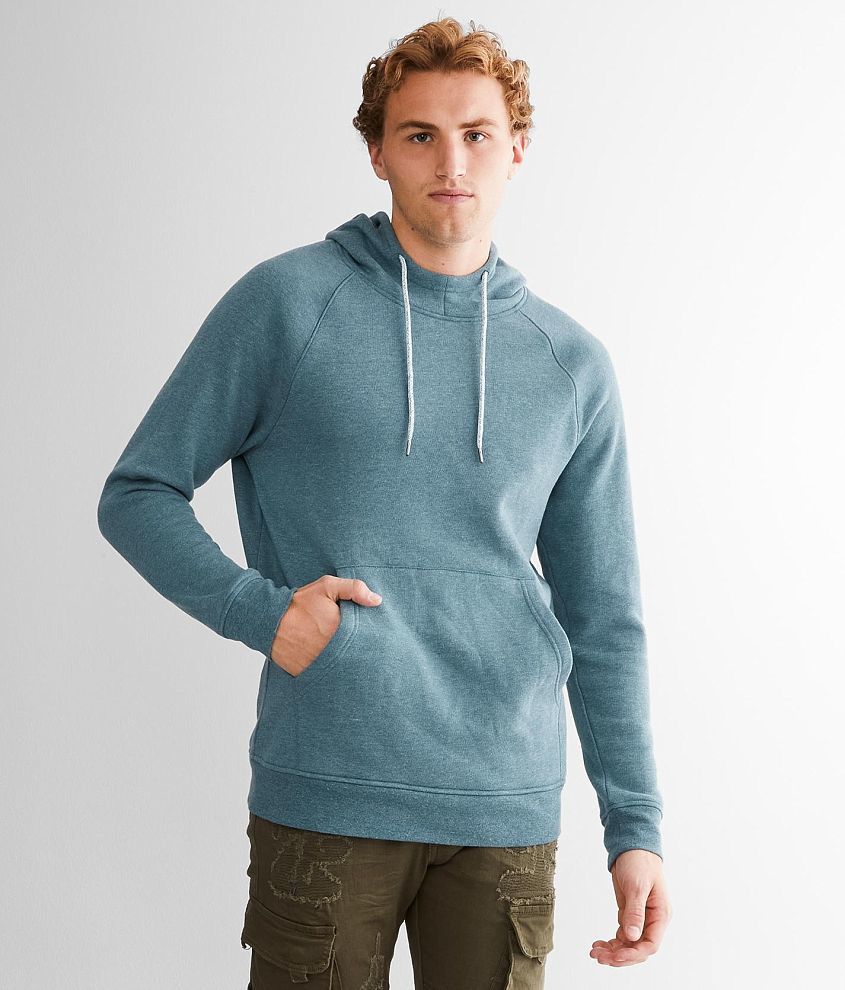 Departwest Mock Neck Hooded Sweatshirt front view