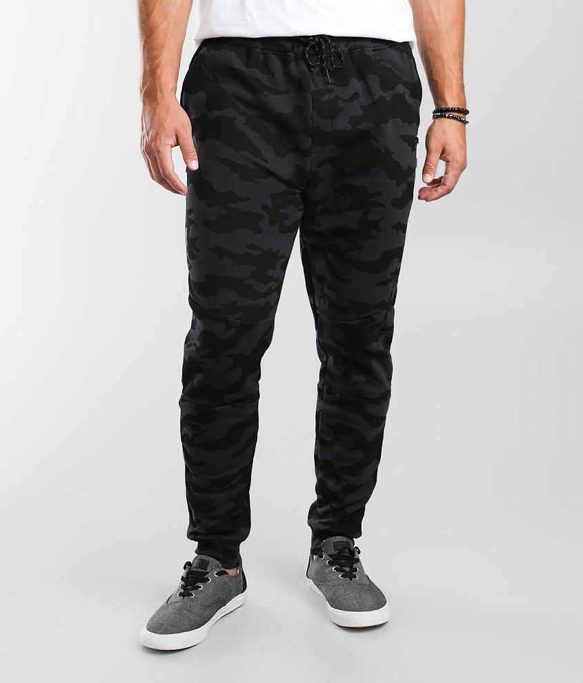 Departwest Camo Jogger Sweatpant - Men's Pants in Black