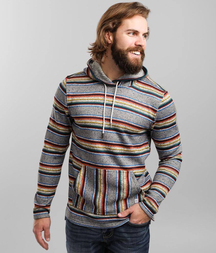 Departwest Sunset Stripe Hooded Sweatshirt - Men's Sweatshirts in Grey ...