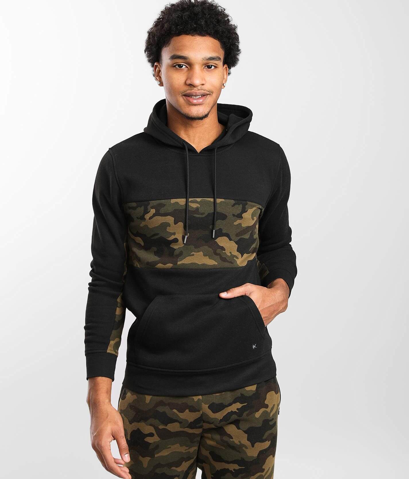 Independent Outdoors Men's Army Camo Hooded Sweatshirts Pullover and Zipped 