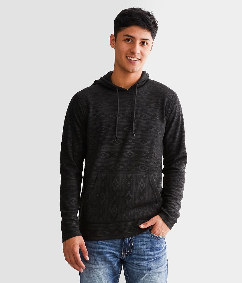 Departwest Cozy Tonal Aztec Hoodie front view