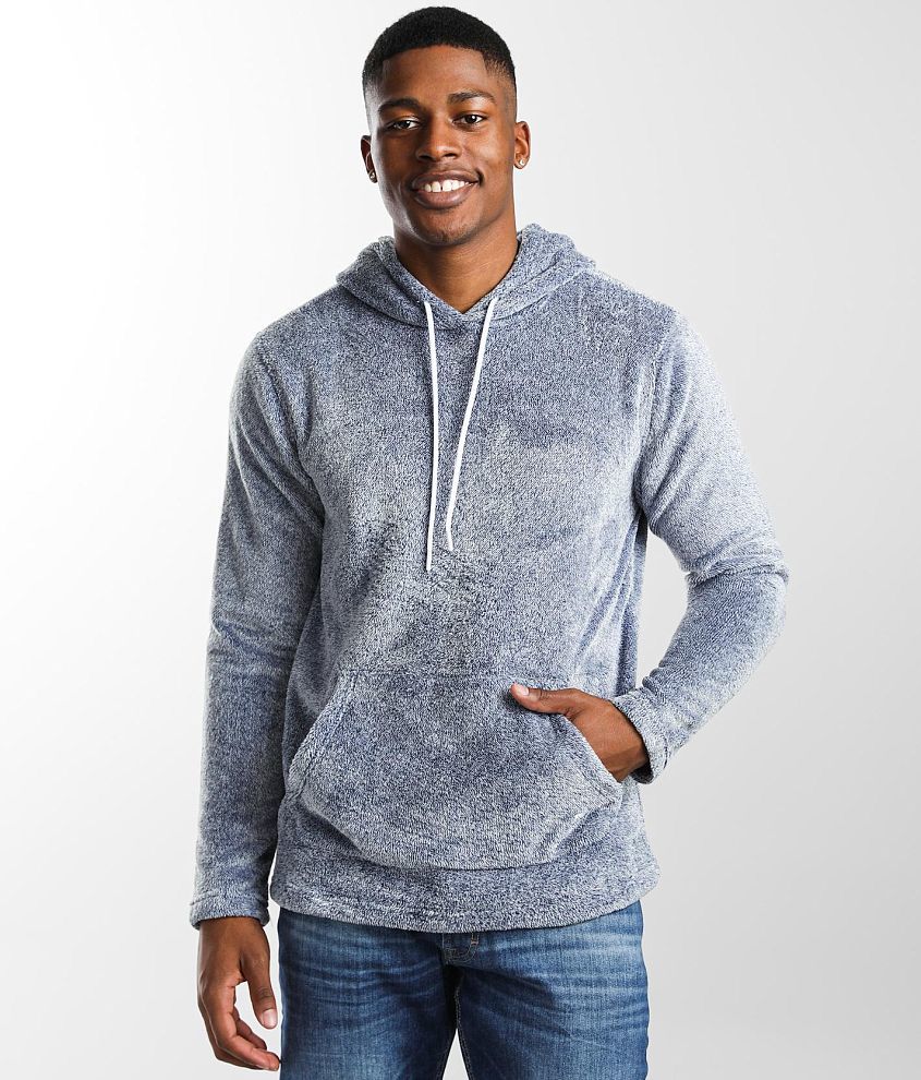 Departwest Plush Hoodie Men s Sweatshirts in Mood Indigo Buckle