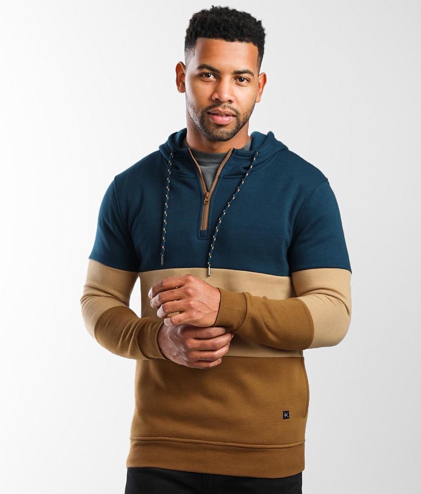 Departwest Quarter Zip Hooded Sweatshirt Buckle Sweatshirts - | in Men\'s Multi