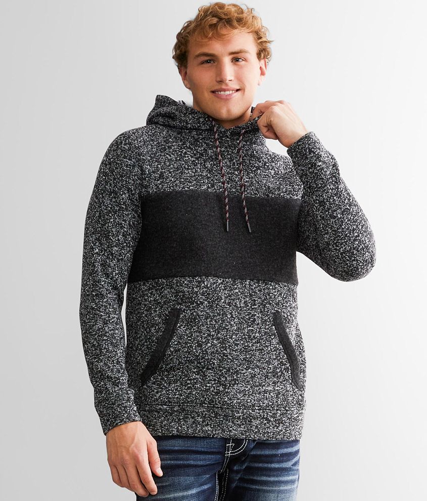 Departwest Sweater Knit Hooded Sweatshirt front view