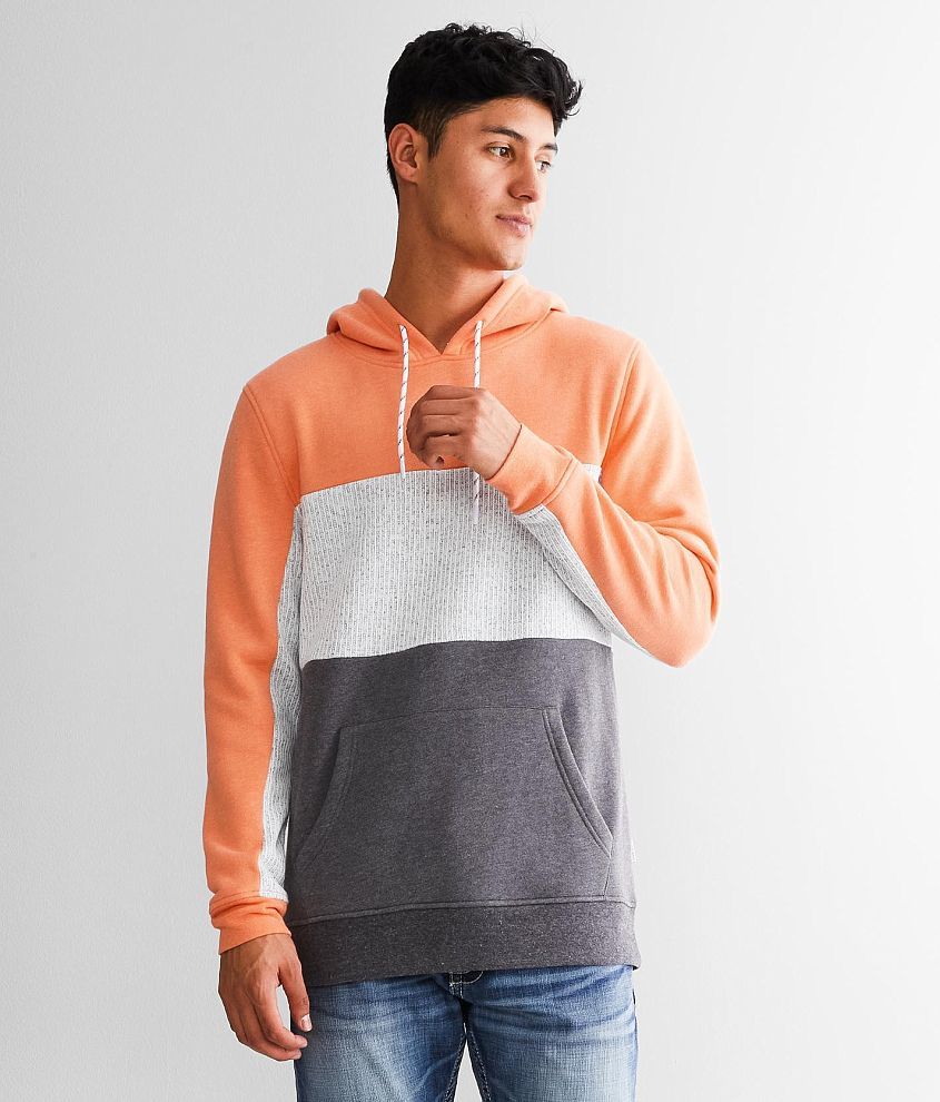 Departwest Color Block Hooded Sweatshirt front view