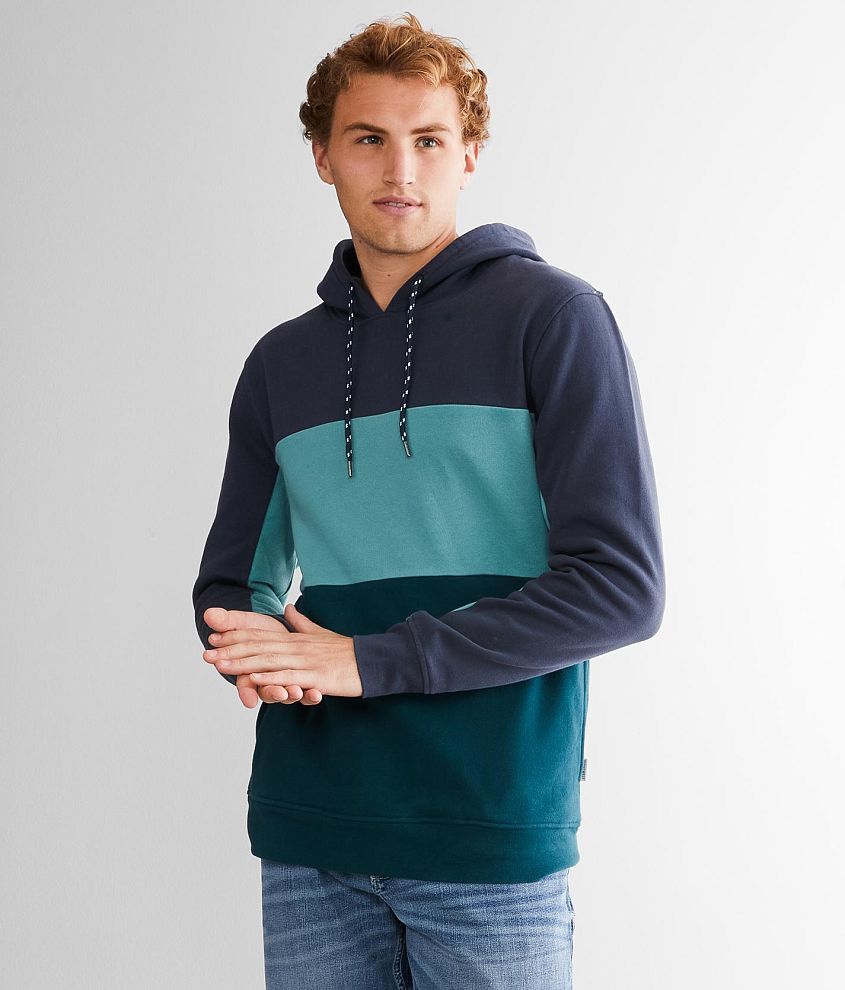 Departwest Color Block Hooded Sweatshirt front view