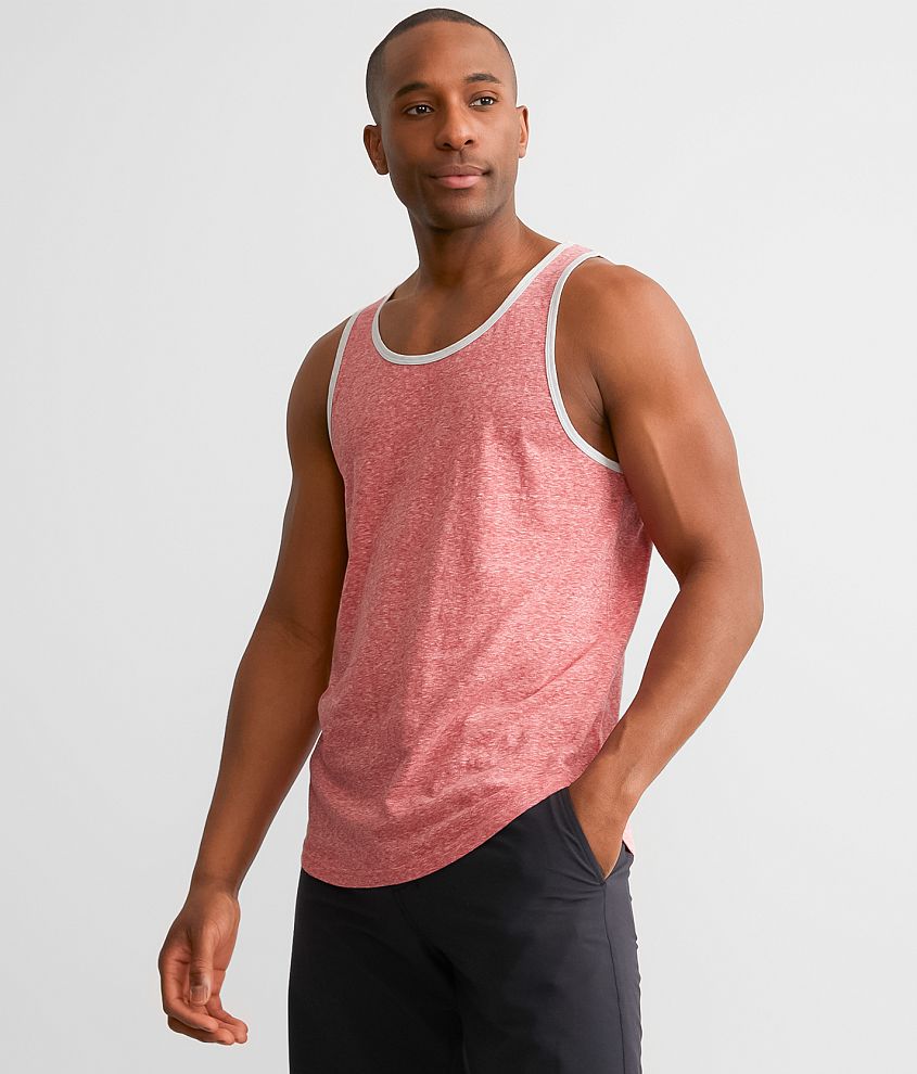 Departwest Heathered Tank Top front view