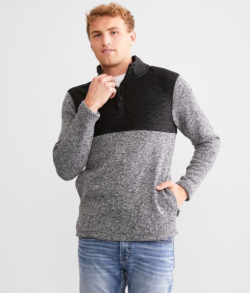 Departwest Cozy Knit Mock Neck Pullover front view