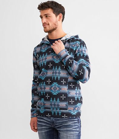 Departwest Southwestern Henley Hoodie front view