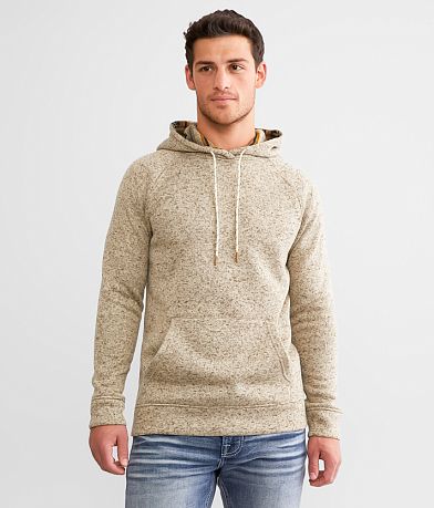 Departwest Aztec Polar Fleece Hoodie - Men's Sweatshirts in Amber Gold