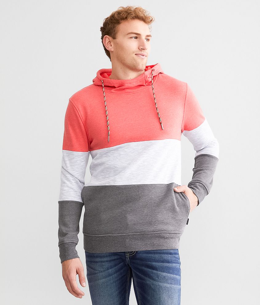 Departwest Color Block Hooded Sweatshirt front view