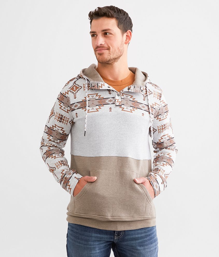 Departwest Southwestern Henley Hoodie front view