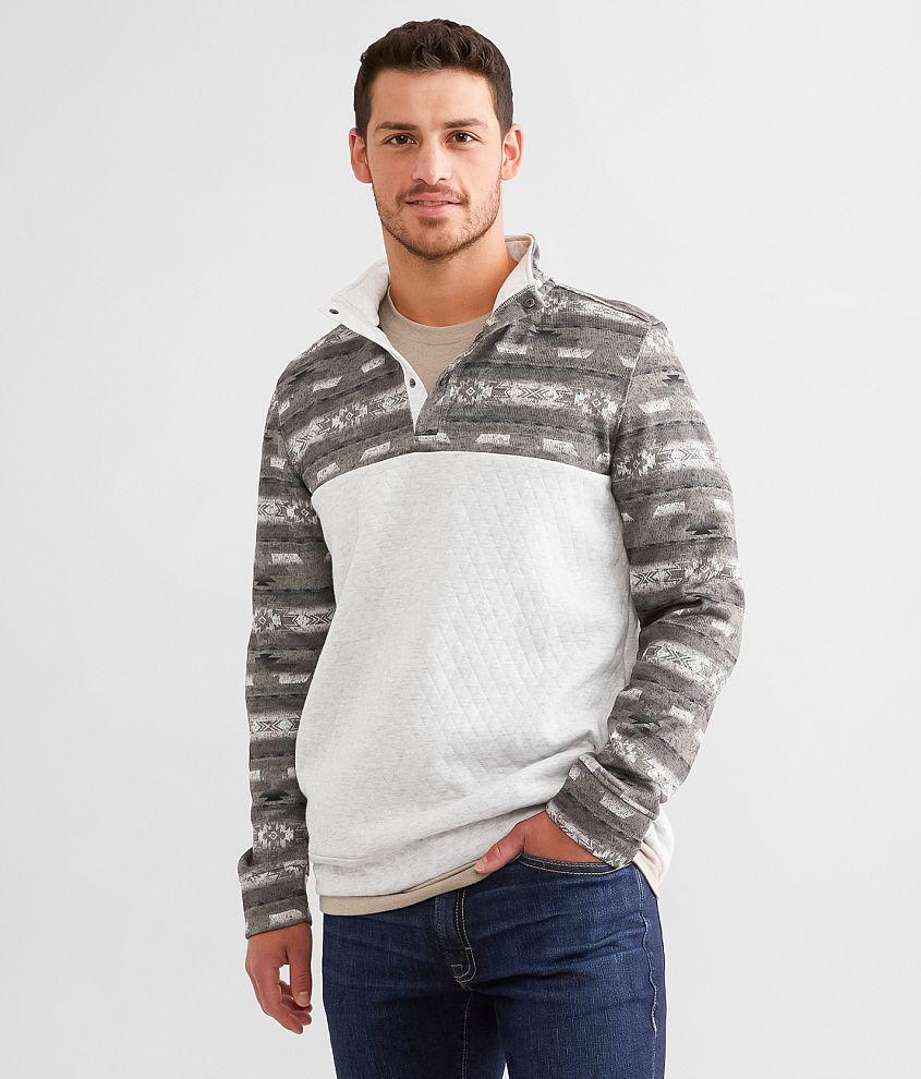 Departwest Western Quilted Quarter Snap Pullover front view