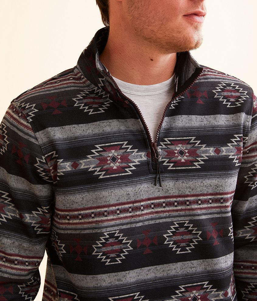 Southwestern Quarter Zip Pullover