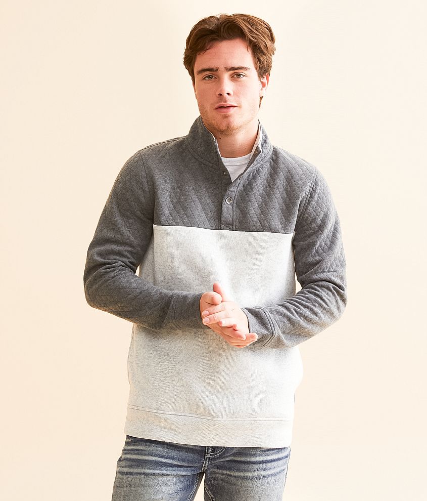 Departwest Quilted Quarter Snap Pullover