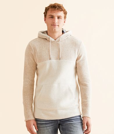 Departwest Cozy Color Block Hooded Sweatshirt front view
