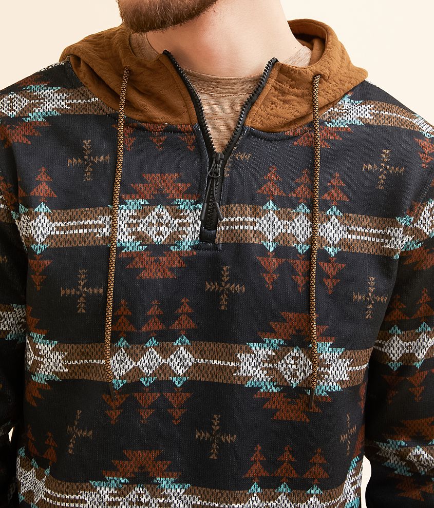 Quarter Zip Hooded Sweatshirt