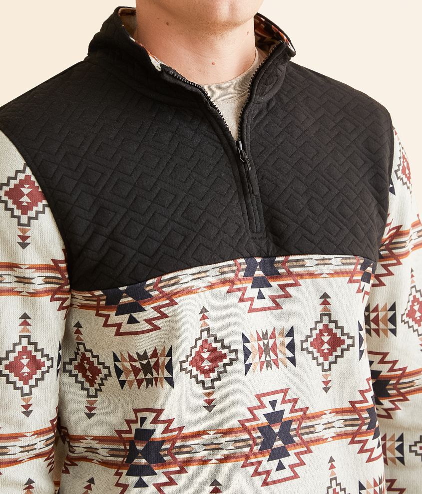 Southwestern Quarter Zip Pullover