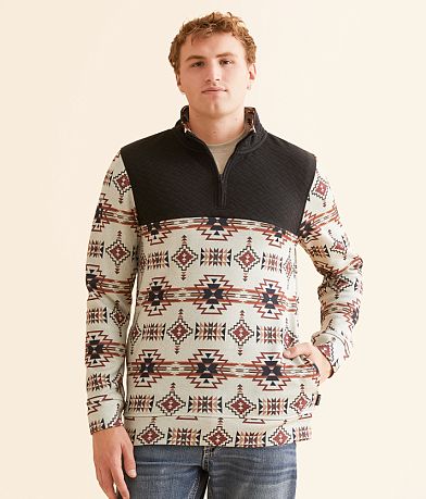 Departwest Southwestern Quarter Zip Pullover front view