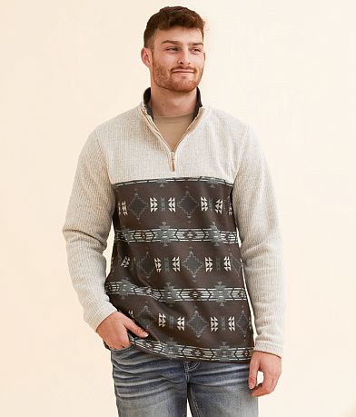 Departwest Southwestern Quarter Zip Pullover front view