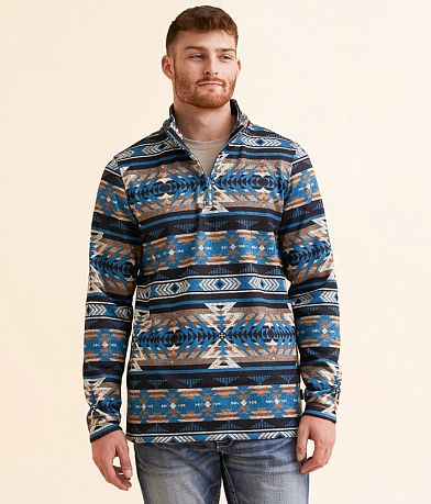 Departwest Southwestern Quarter Zip Pullover front view