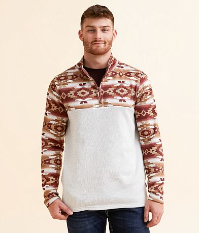 Departwest Southwestern Quarter Zip Pullover front view