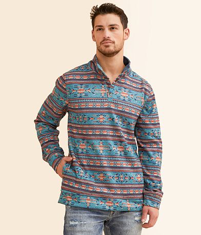 Departwest Southwestern Quarter Snap Pullover front view
