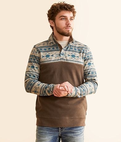 Departwest Southwestern Quarter Snap Pullover front view