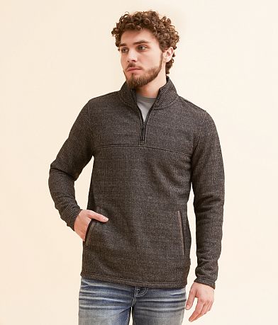 Departwest Cozy Knit Striped Pullover front view