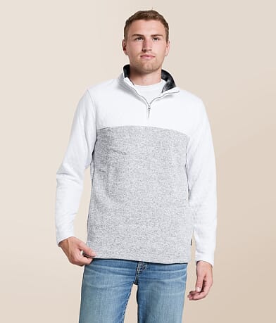 Departwest Marled Quarter Zip Pullover front view