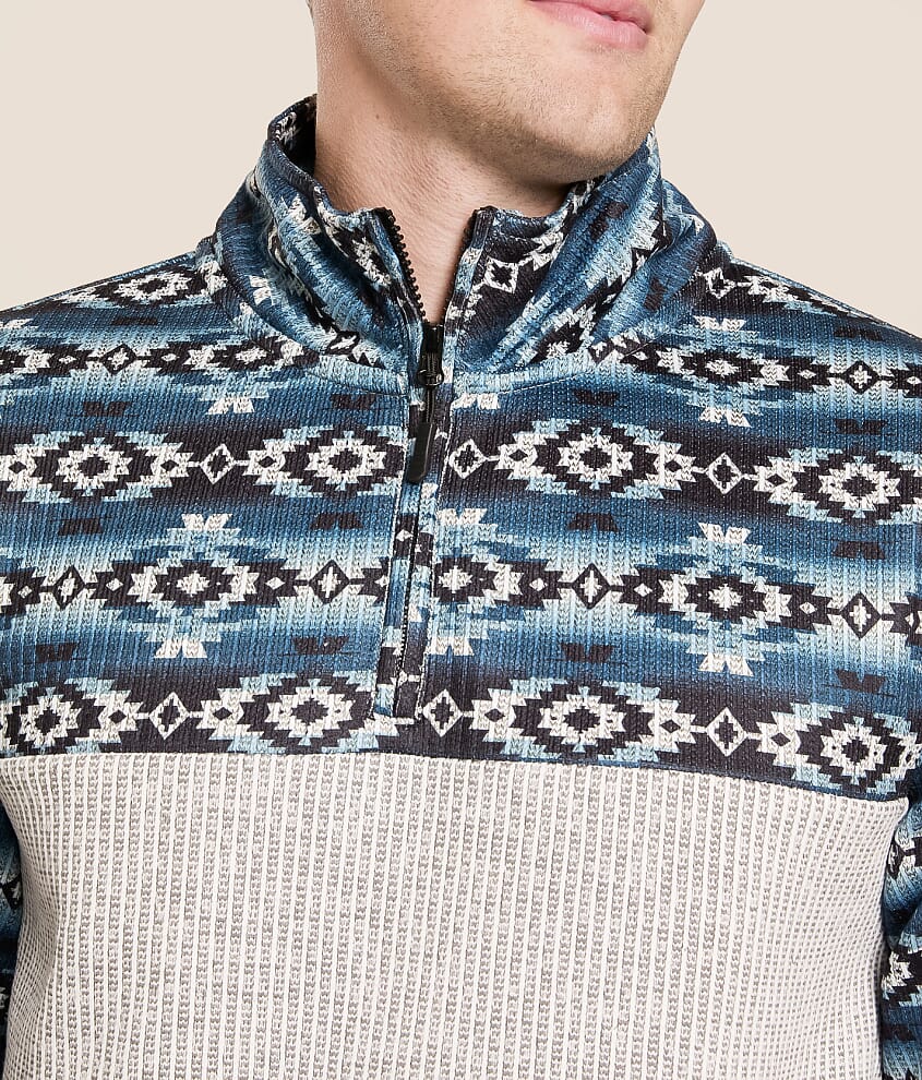 Southwestern Quarter Zip Pullover