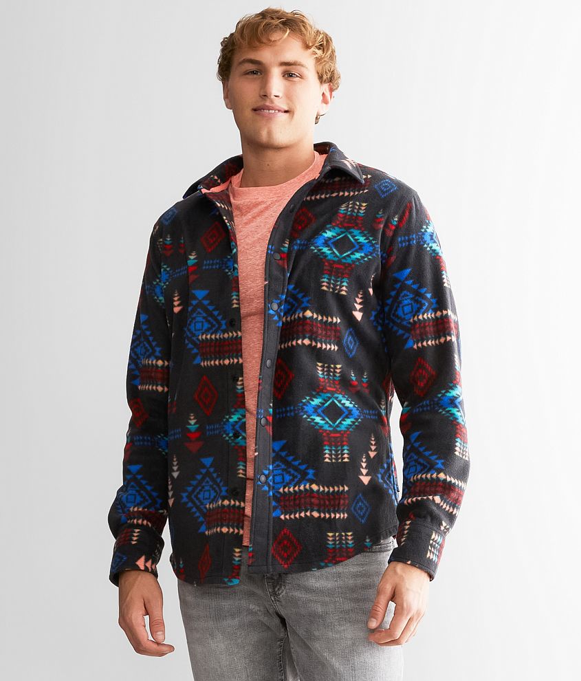 Departwest Polar Fleece Shirt Men's Shirts in Black Buckle