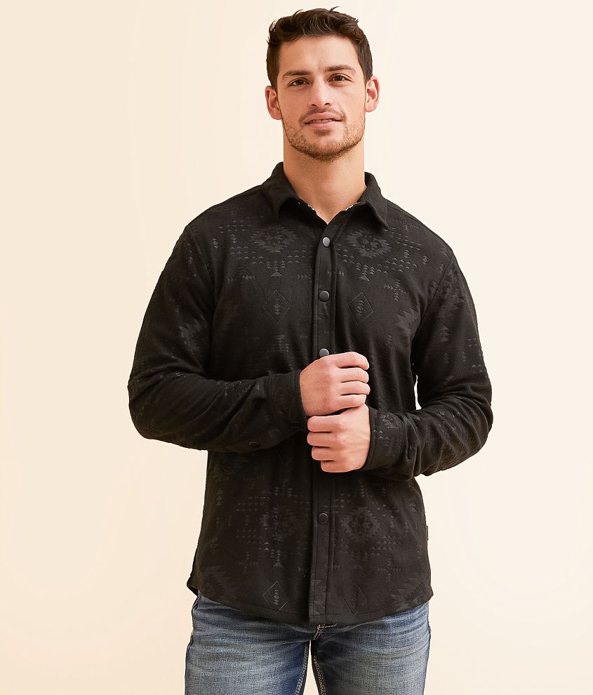 Athletic Southwestern Polar Fleece Shirt