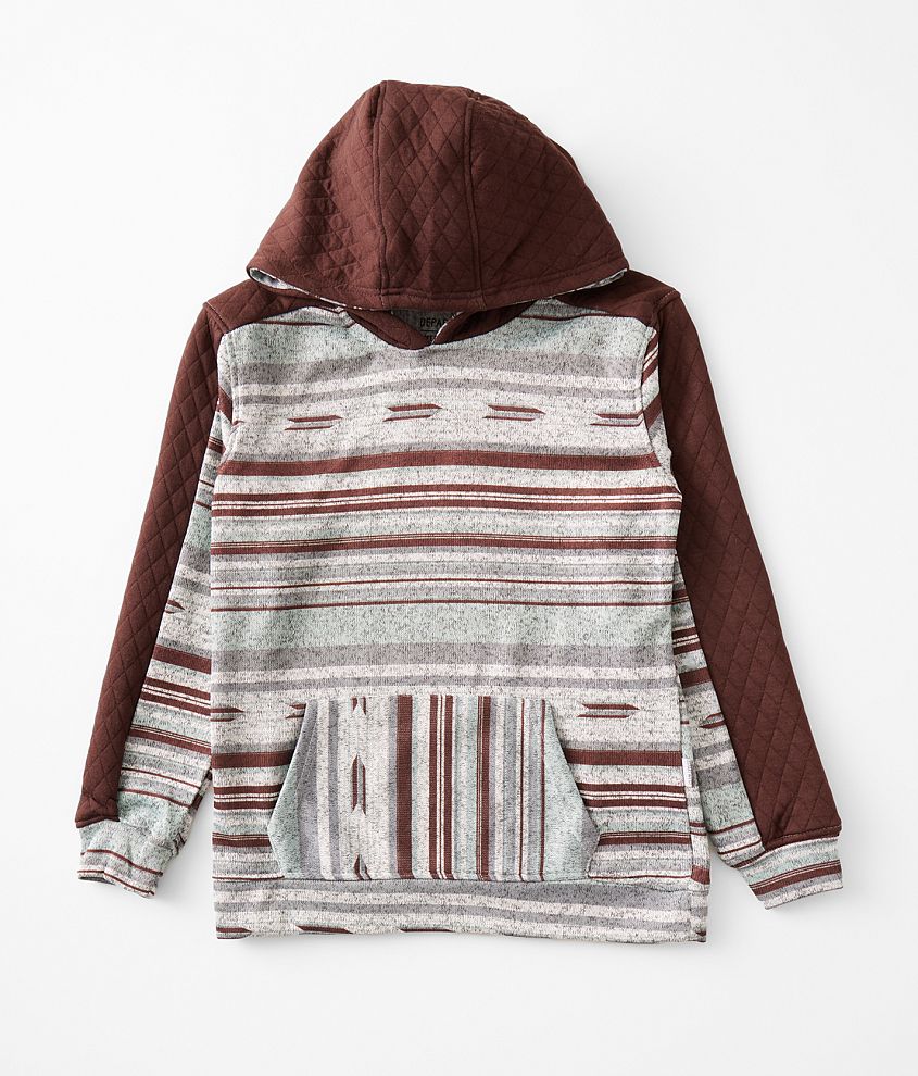 Boys - Departwest Southwestern Striped Hoodie front view