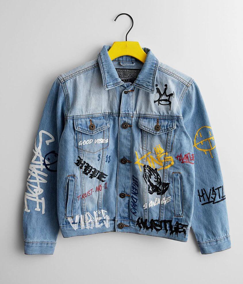 Boys - Brooklyn Cloth Graffiti Denim Jacket - Boy's Coats/Jackets in ...