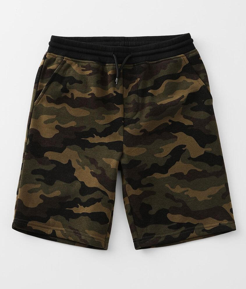 Boys - Departwest Camo Knit Short front view