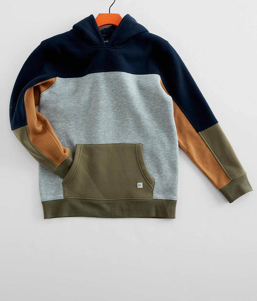 Boys - Departwest Color Block Hooded Sweatshirt front view