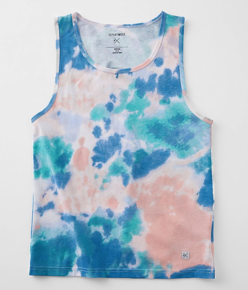 Boys - Departwest Tie Dye Tank Top front view