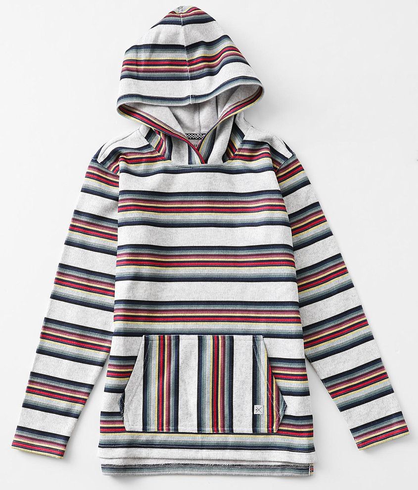 Boys - Departwest Sunset Striped Hoodie front view
