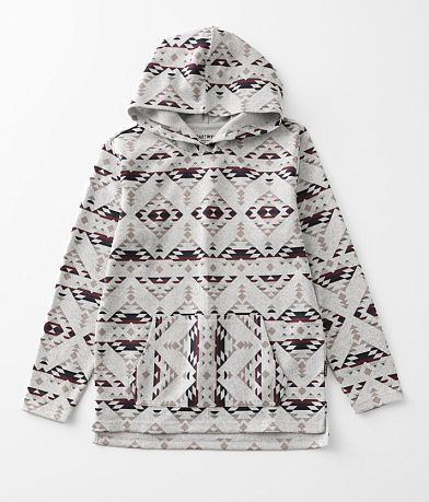 Departwest Boys - Aztec Print Hooded Sweatshirt front view