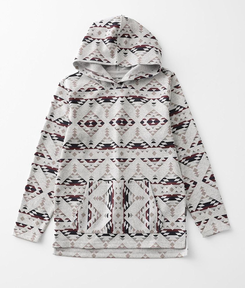 Boys - Departwest Aztec Print Hooded Sweatshirt - Boy's Sweatshirts in  Light Grey Marl