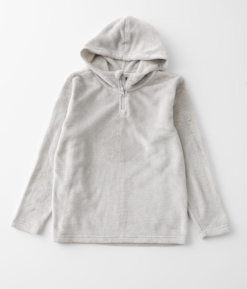 Plush discount pullover hoodie